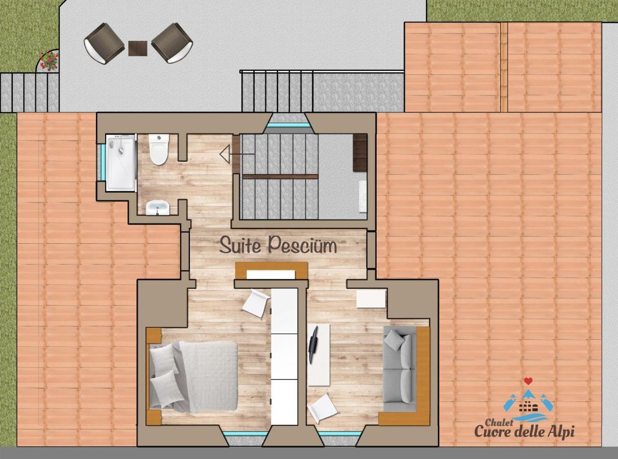 Chalet Cuore Delle Alpi 艾罗洛 外观 照片