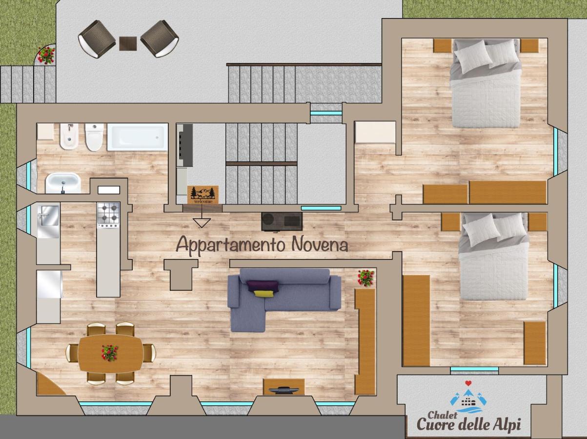 Chalet Cuore Delle Alpi 艾罗洛 外观 照片